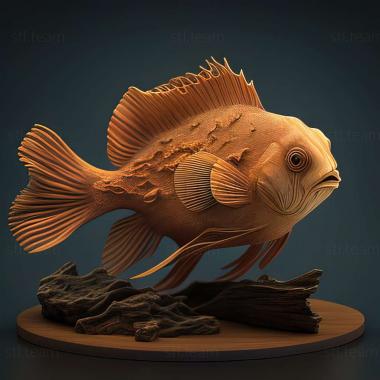 3D model Mikrogeophagus (STL)